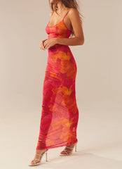 Love On The Run Maxi Dress - Floral Sun