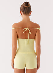 Aliah Knit Top - Yellow