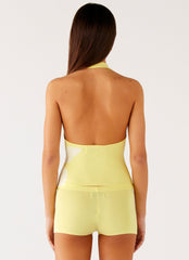Aloha Knit Top - Yellow