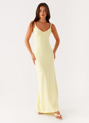 Anastasia Maxi Dress - Yellow