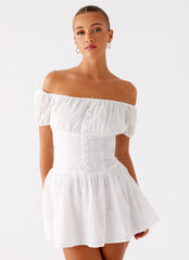 Anthem Cotton Mini Dress - Ivory