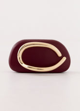 Avenna Clutch Bag - Maroon