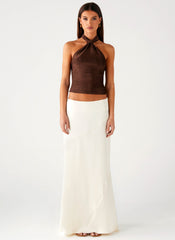 Chandra Maxi Skirt - Ivory