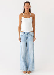 Chauncey Halter Top - White