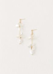 Costa Aura Earrings - Pearl