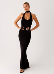 Eddie Knit Maxi Dress - Black