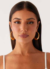 Harri Hoop Earrings - Gold