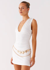 Isola Flower Belt - Gold