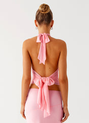 Kerrie Halter Top - Baby Pink