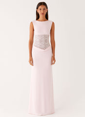 Love Tease Maxi Dress - Baby Pink