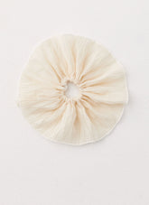 Lucky Clover Scrunchie - White