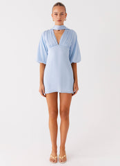 Mary Mini Dress - Blue