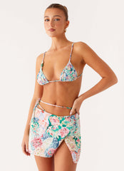 Miradelle Wrap Mini Skirt - Santorini Floral