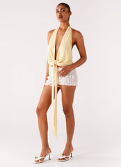 Neptune Halter Top - Yellow