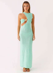 Offshore Knit Maxi Dress - Pastel Green