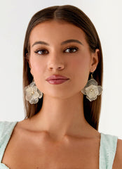 Onda Rosa Earrings - Ivory