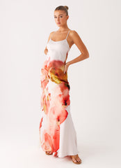 Pacha Maxi Dress - Peach Rose