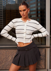 Its On Again Mini Skirt - Black