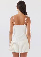 Love Seeker Corset Mini Dress - Ivory