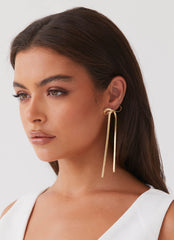 Tinka Bow Earrings - Gold