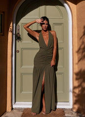 Truly In Love Maxi Dress - Khaki