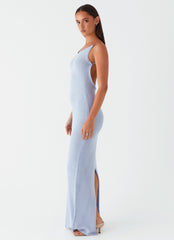 Scarlett Steel Maxi Dress - Powder Blue