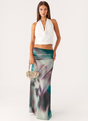 Poolside Muse Beaded Bag - Ivory