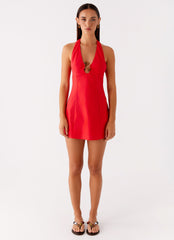 Roxe Mini Dress - Red