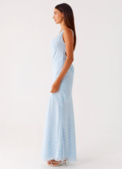 Sundance Chiffon Maxi Dress - Blue