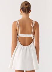 Take Me High Mini Dress - White