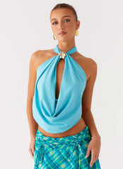 Worldly Top - Turquoise
