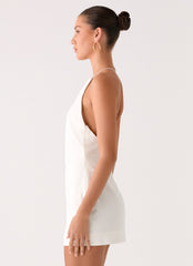 Again And Again Mini Dress - Ivory