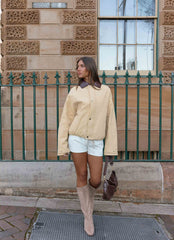 Airplane Mode Twill Blouson Jacket - Natural