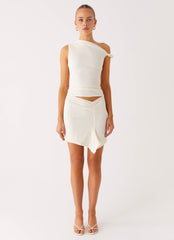 Alina Mini Dress - Ivory