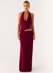 Almost Love Maxi Dress - Plum