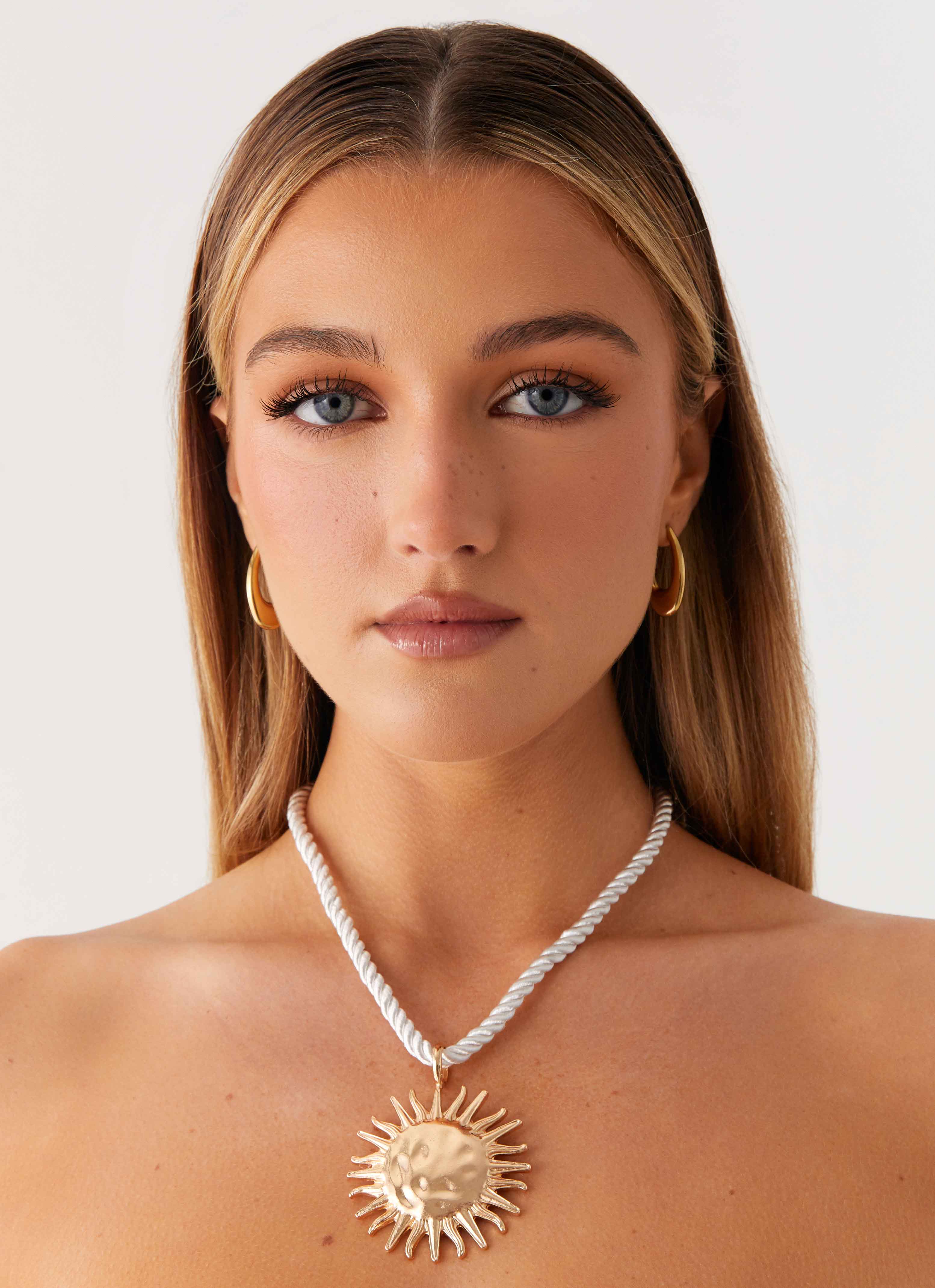 Amber Necklace - Gold