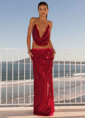 Amosa Maxi Skirt - Fuchsia