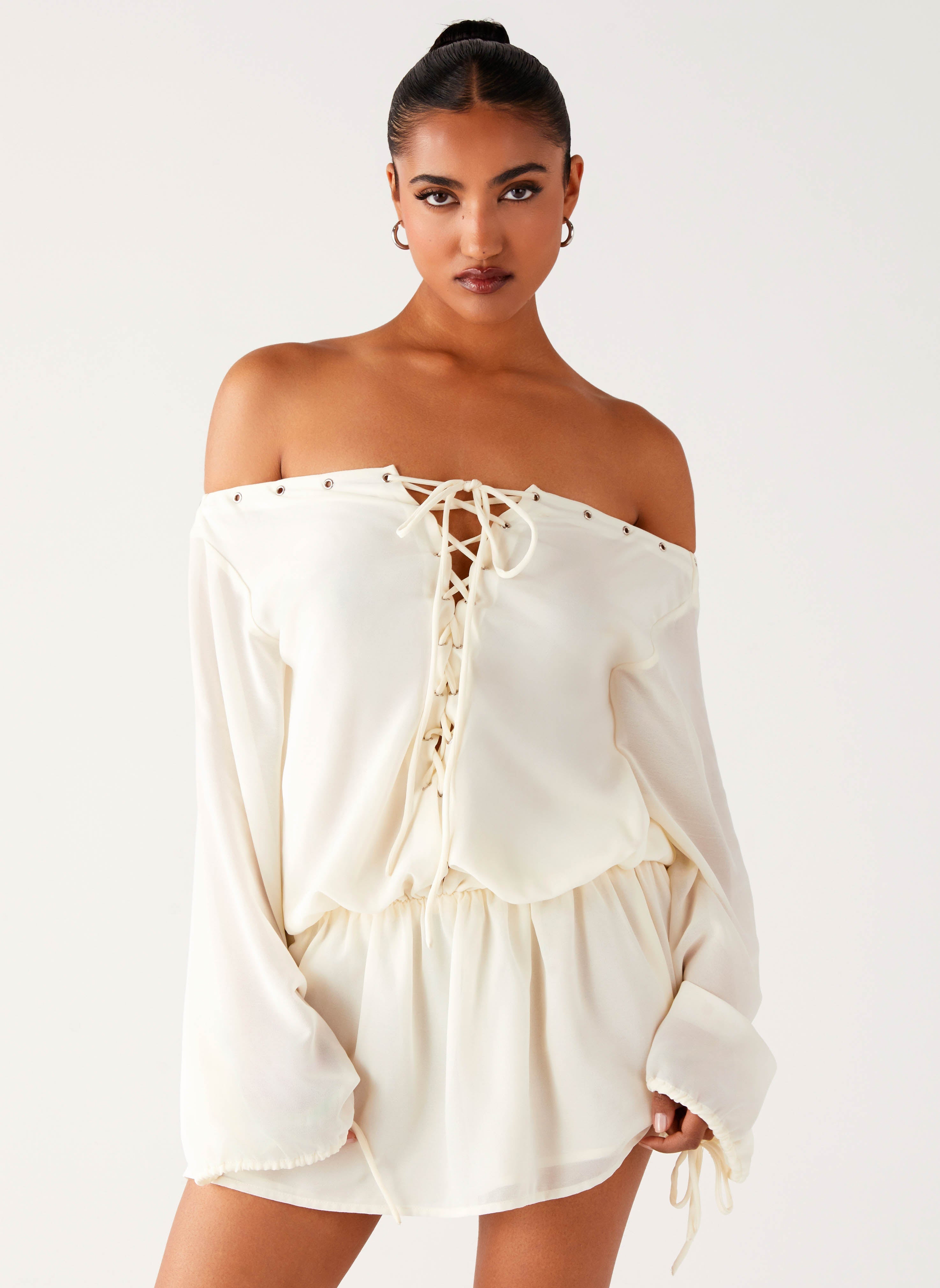 Astaria Mini Dress - Ivory