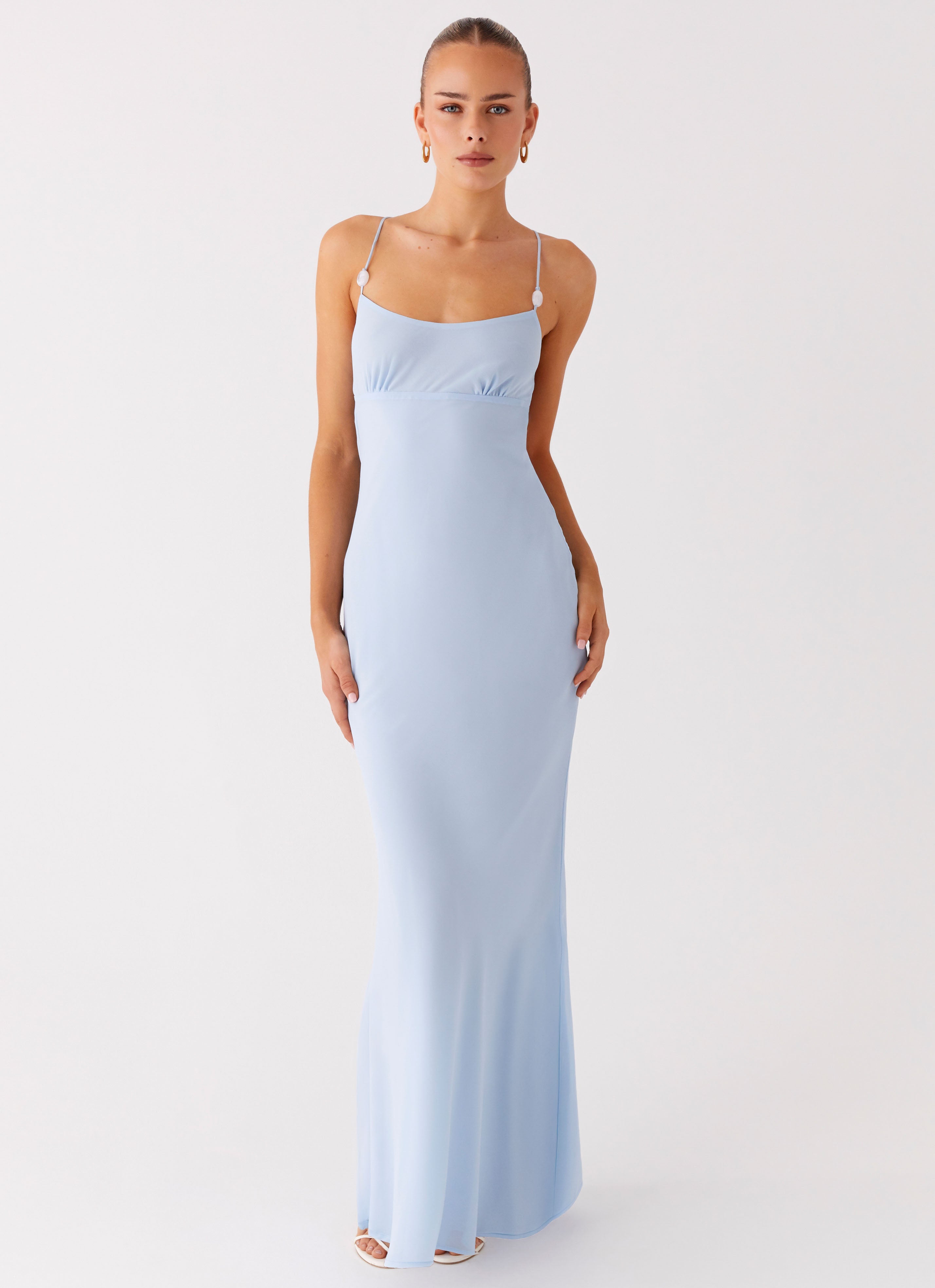Cabello Maxi Dress - Pale Blue