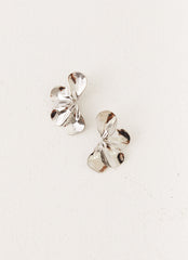 Caspian Flower Earrings - Silver