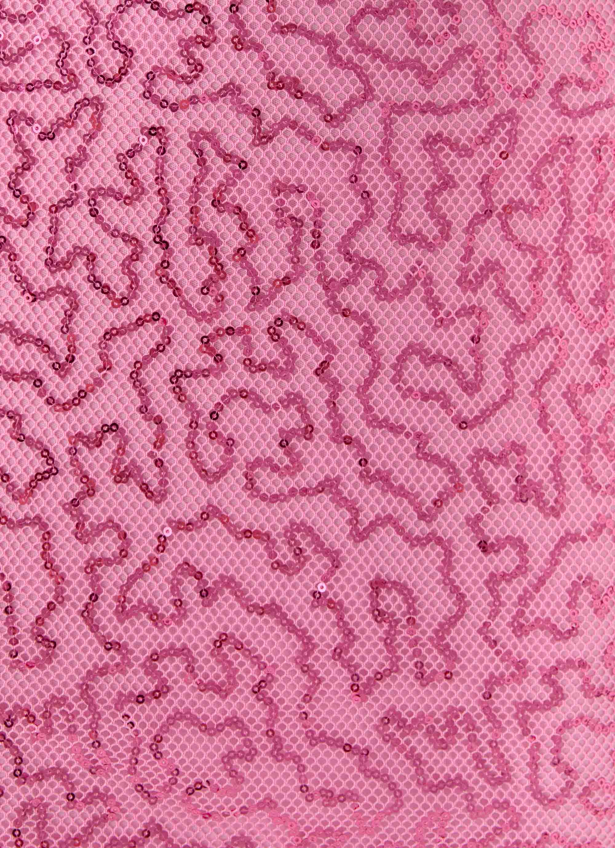 Cherry Coast Sequin Mini Dress - Pink