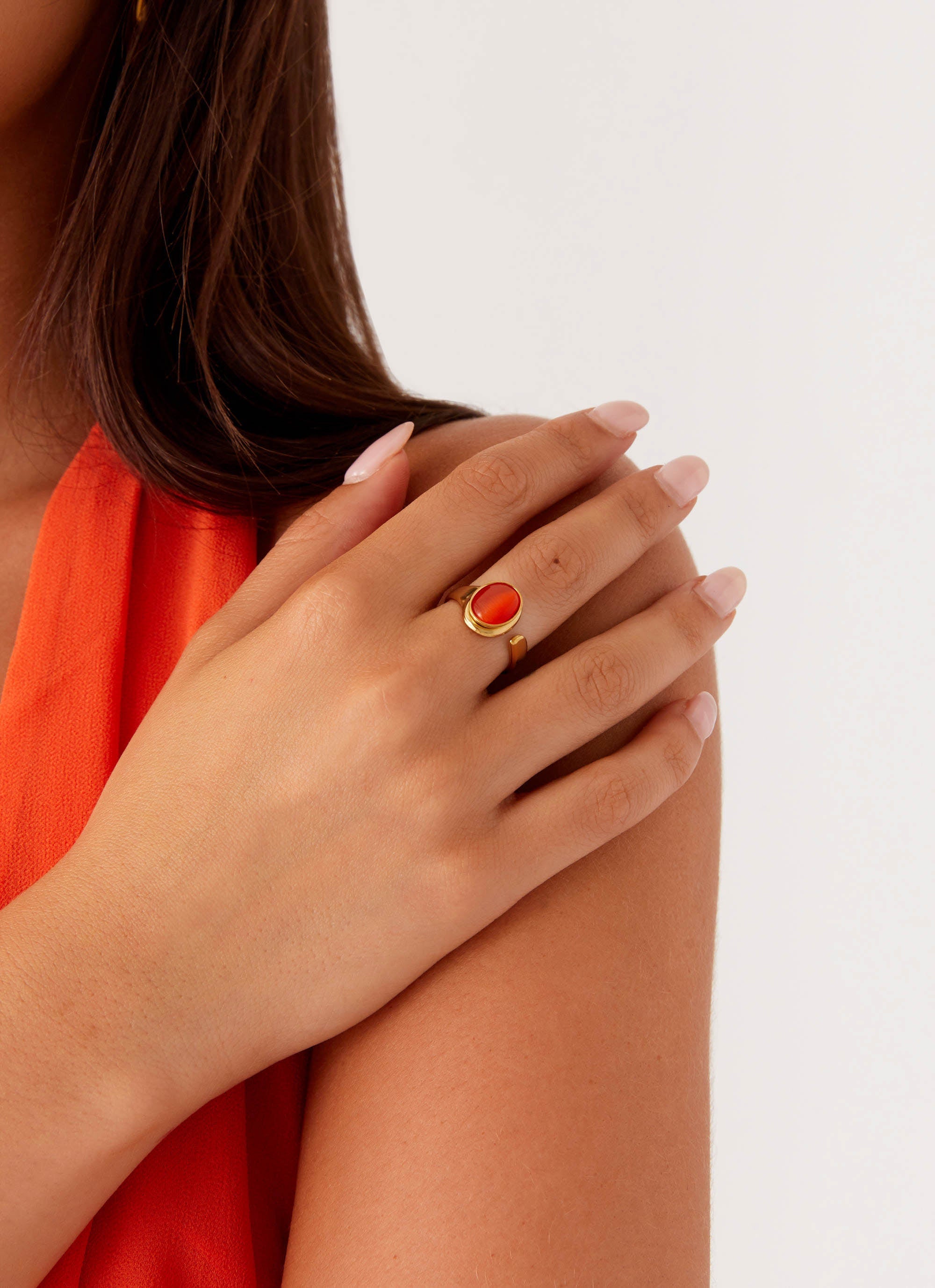 Coralina Ring - Gold/Amber