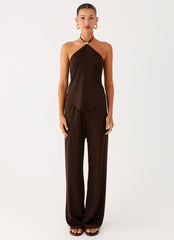 Deacon Low Rise Pants - Chocolate