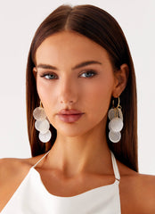 Disco Seas Earrings - Gold