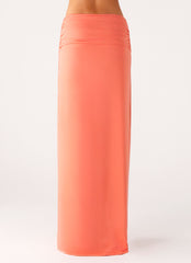 Elisabetta Maxi Skirt - Coral