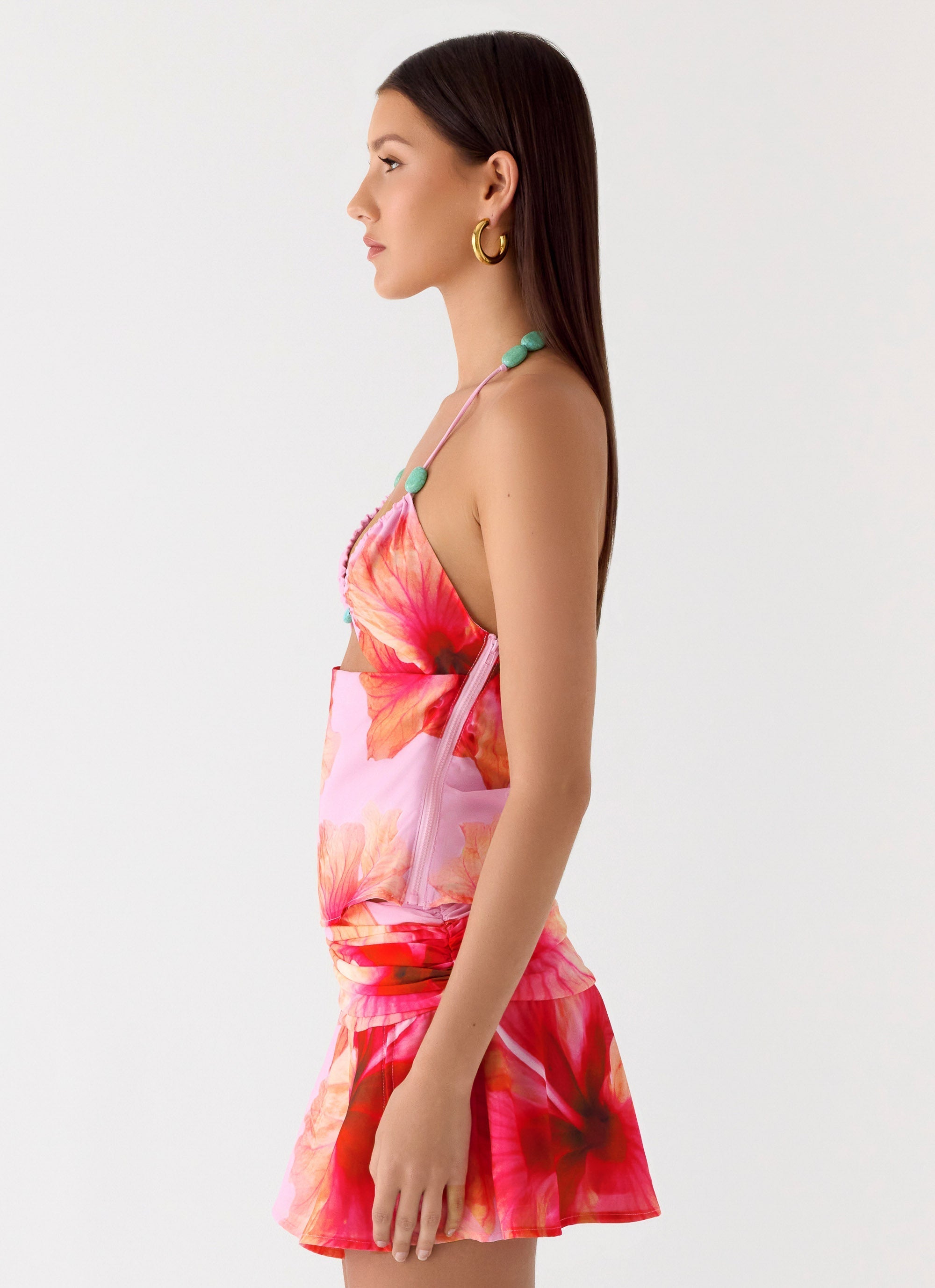 Ellinor Bead Top - Pink