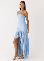Evander Chiffon Maxi Dress - Blue