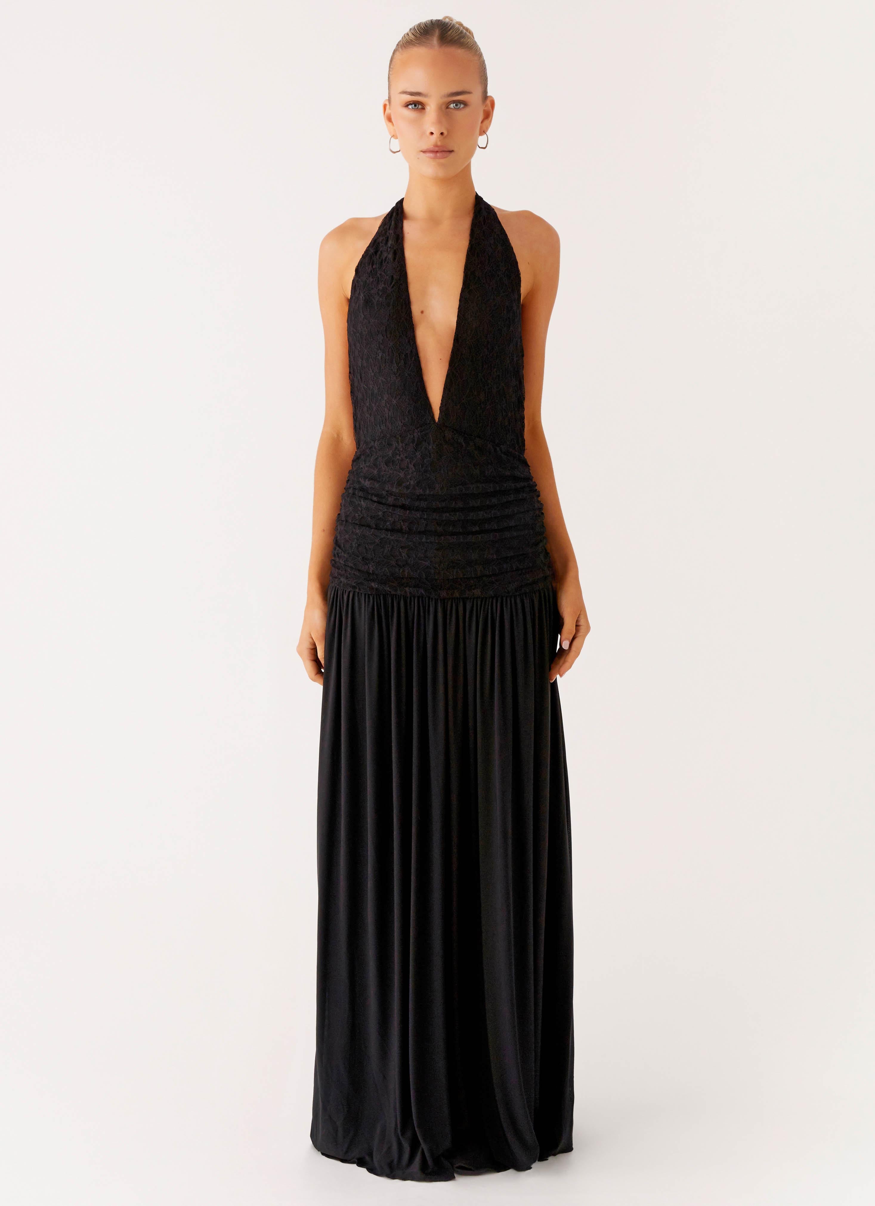 Full Attention Maxi Dress - Black