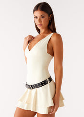 Gold Coast Mini Dress - Yellow