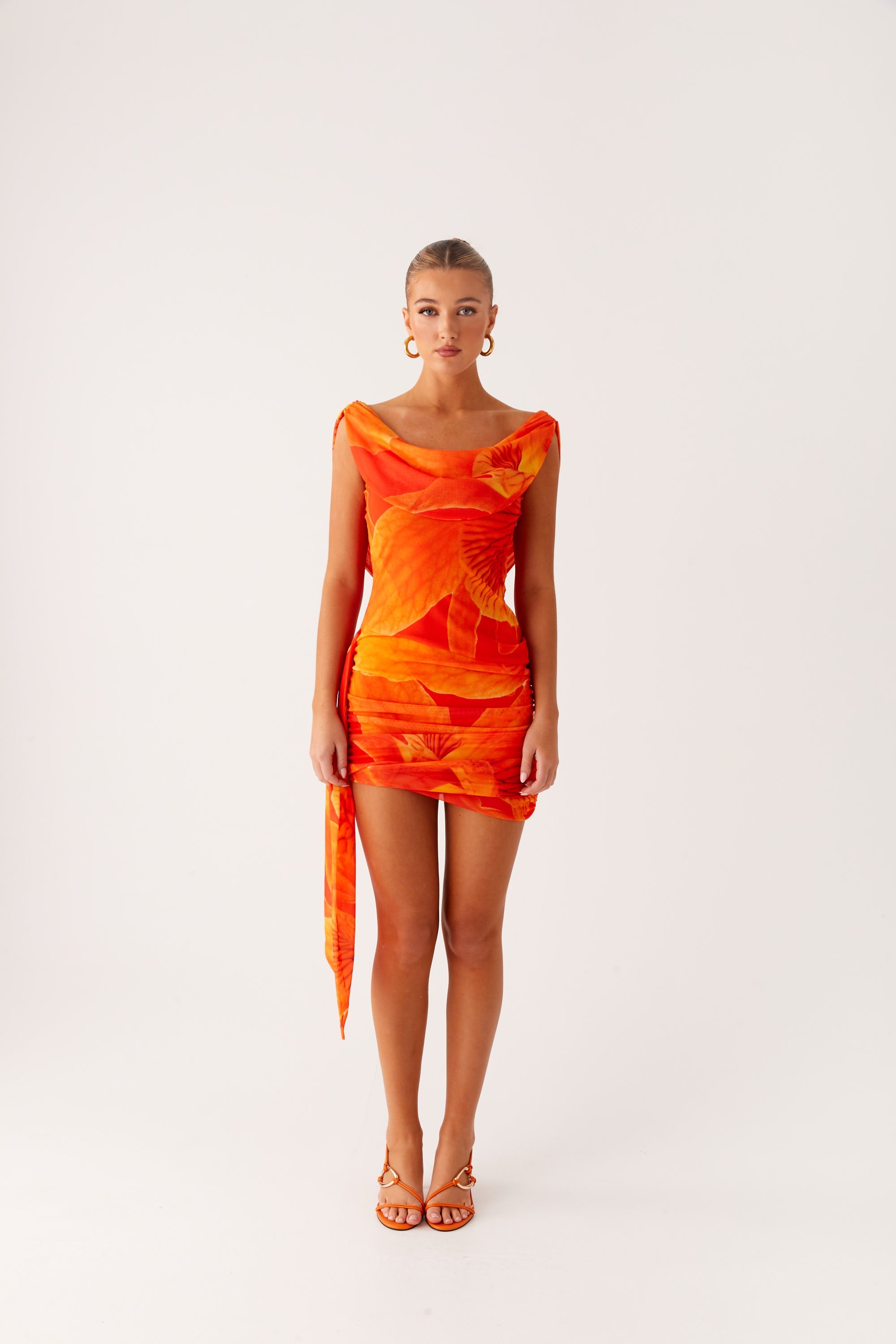 Good Fortune Mini Dress - Serene Orange